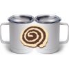 10 oz. White Stainless Steel Coffee Mug Thumbnail