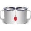 10 oz. White Stainless Steel Coffee Mug Thumbnail