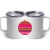 10 oz. White Stainless Steel Coffee Mug Thumbnail