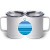 10 oz. White Stainless Steel Coffee Mug Thumbnail