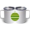 10 oz White Stainless Steel Coffee Mug Thumbnail