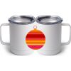 10 oz. White Stainless Steel Coffee Mug Thumbnail