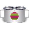10 oz. White Stainless Steel Coffee Mug Thumbnail