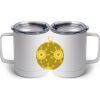 10 oz. White Stainless Steel Coffee Mug Thumbnail