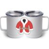 10 oz. White Stainless Steel Coffee Mug Thumbnail