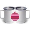 10 oz. White Stainless Steel Coffee Mug Thumbnail