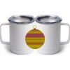 10 oz. White Stainless Steel Coffee Mug Thumbnail