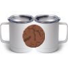 10 oz. White Stainless Steel Coffee Mug Thumbnail