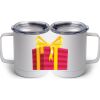 10 oz. White Stainless Steel Coffee Mug Thumbnail