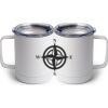 10 oz White Stainless Steel Coffee Mug Thumbnail