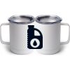 10 oz. White Stainless Steel Coffee Mug Thumbnail