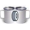 10 oz. White Stainless Steel Coffee Mug Thumbnail