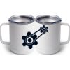 10 oz. White Stainless Steel Coffee Mug Thumbnail