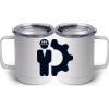 10 oz. White Stainless Steel Coffee Mug Thumbnail