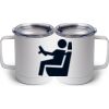 10 oz. White Stainless Steel Coffee Mug Thumbnail