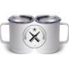 10 oz. White Stainless Steel Coffee Mug Thumbnail