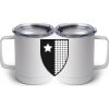 10 oz. White Stainless Steel Coffee Mug Thumbnail
