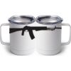 10 oz. White Stainless Steel Coffee Mug Thumbnail