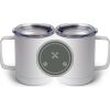 10 oz. White Stainless Steel Coffee Mug Thumbnail