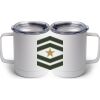 10 oz. White Stainless Steel Coffee Mug Thumbnail