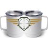 10 oz. White Stainless Steel Coffee Mug Thumbnail