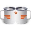 10 oz. White Stainless Steel Coffee Mug Thumbnail