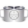 10 oz. White Stainless Steel Coffee Mug Thumbnail