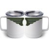 10 oz. White Stainless Steel Coffee Mug Thumbnail