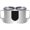 10 oz. White Stainless Steel Coffee Mug Thumbnail