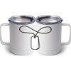 10 oz. White Stainless Steel Coffee Mug Thumbnail