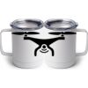 10 oz. White Stainless Steel Coffee Mug Thumbnail