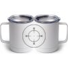 10 oz. White Stainless Steel Coffee Mug Thumbnail