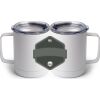 10 oz. White Stainless Steel Coffee Mug Thumbnail
