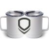 10 oz. White Stainless Steel Coffee Mug Thumbnail