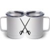 10 oz. White Stainless Steel Coffee Mug Thumbnail