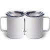 10 oz. White Stainless Steel Coffee Mug Thumbnail