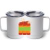 10 oz. White Stainless Steel Coffee Mug Thumbnail