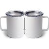 10 oz. White Stainless Steel Coffee Mug Thumbnail