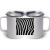 10 oz. White Stainless Steel Coffee Mug Thumbnail