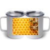 10 oz. White Stainless Steel Coffee Mug Thumbnail