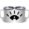 10 oz. White Stainless Steel Coffee Mug Thumbnail