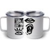 10 oz. White Stainless Steel Coffee Mug Thumbnail