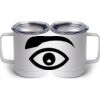 10 oz. White Stainless Steel Coffee Mug Thumbnail