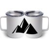 10 oz. White Stainless Steel Coffee Mug Thumbnail