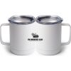 10 oz. White Stainless Steel Coffee Mug Thumbnail