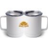 10 oz. White Stainless Steel Coffee Mug Thumbnail