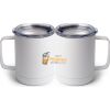 10 oz. White Stainless Steel Coffee Mug Thumbnail