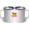 10 oz. White Stainless Steel Coffee Mug Thumbnail