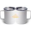 10 oz. White Stainless Steel Coffee Mug Thumbnail