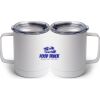 10 oz. White Stainless Steel Coffee Mug Thumbnail